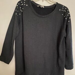 Black Sweater with White Polka Dots